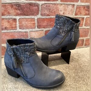 BOC Charon Bootie blue owns boots size 7.5